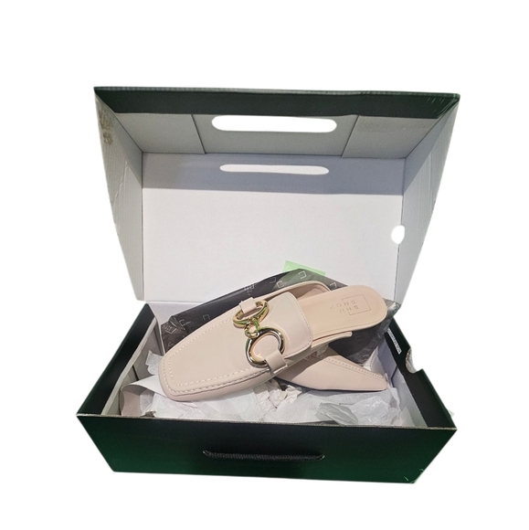 ShuShop Cream Mules Comfortable Clogs Size 7 NWT/Box - Picture 1 of 2